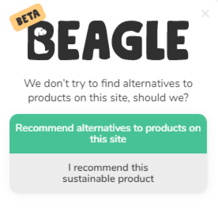 Beagle extension dialog box recommending alternatives